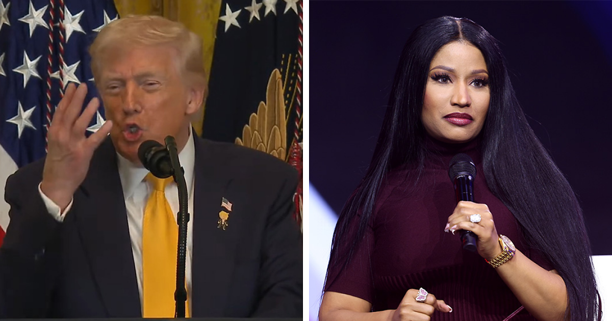 Trump’s “Cringe” Comment About Nicki Minaj’s Skin Sparks Backlash During Black History Month