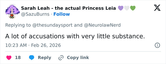 Screenshot of tweet criticizing accusations about ex-Vogue editor leaving first class cabin over micro-aggression incident.