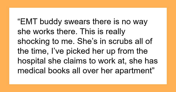 “Mystery Solved”: Man Investigates GF’s Job Situation After Friend Swore She’s Lying About Being A Nurse