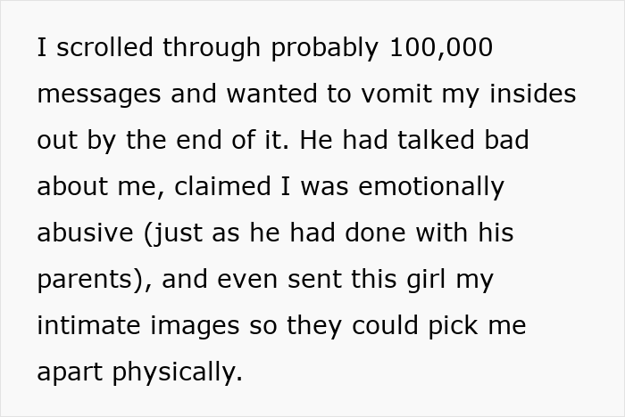 Text describing emotional a***e and betrayal involving sharing intimate images amid RuneScape relationship conflict. - 27