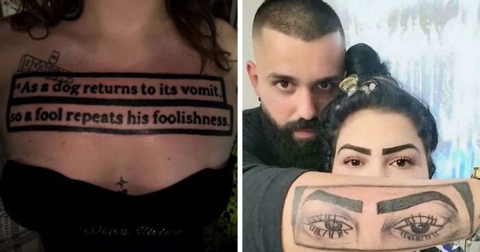 79 People Who Got Forever Marked For Their Own Stupidity With These Terrible Tattoos (New Pics)