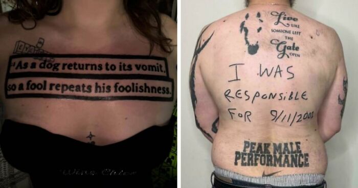 79 People Who Got Forever Marked For Their Own Stupidity With These Terrible Tattoos (New Pics)