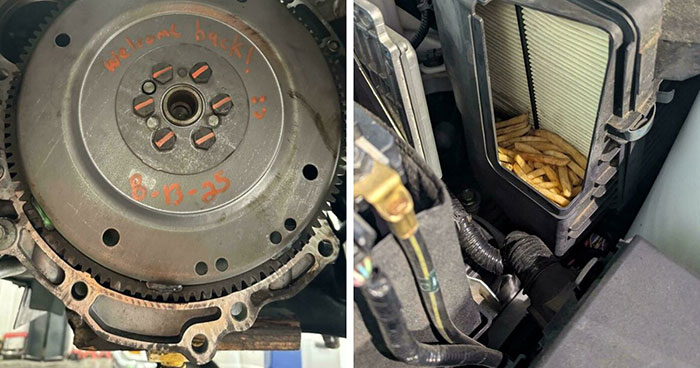 81 Times Car Mechanics Had To Take Pics Of What They Were Dealing With To Make Others Believe Them (New Pics)
