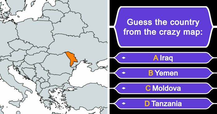 Only A Total Geography Genius Can Name All 34 Countries From These Crazy Maps