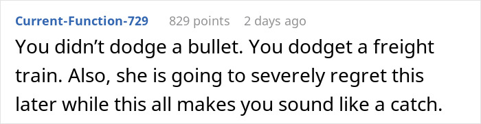 Woman upset as boyfriend likes her gift, contradicting her expectation of being dumped in a relationship conflict.