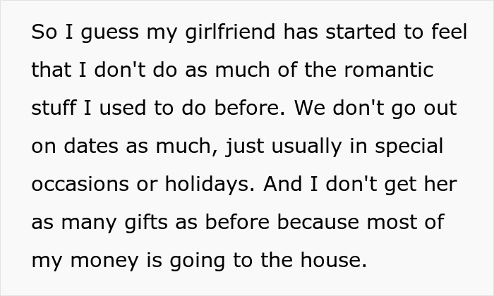Upset woman reacts as boyfriend unexpectedly likes her gift, despite her expecting him to dump her.