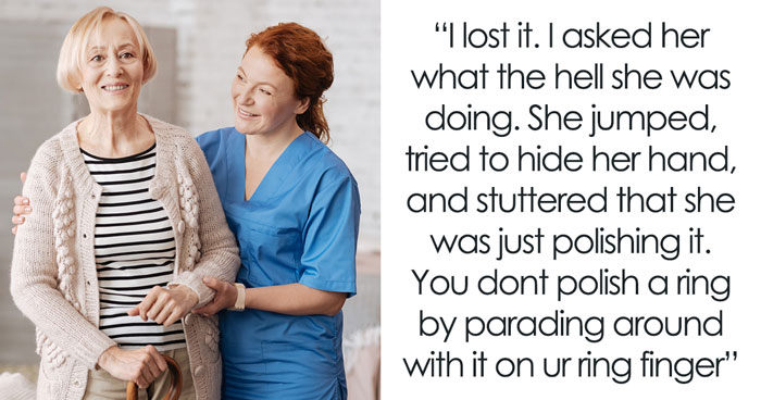“Red Flag City”: Grandma’s Nurse Gets Fired After Woman Spots Grandpa’s Ring On Her Hand