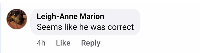 Comment on social media reading seems like he was correct related to Grey's Anatomy actress's claim about Eric Dane bullying.