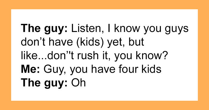 Guy Tries To Warn Other Couple Not To Have Kids, Comically Forgets How Many Kids He Has