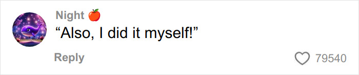 Comment reading Also, I did it myself with 79,540 likes, showing fans reacting to viral trends urged by health experts.