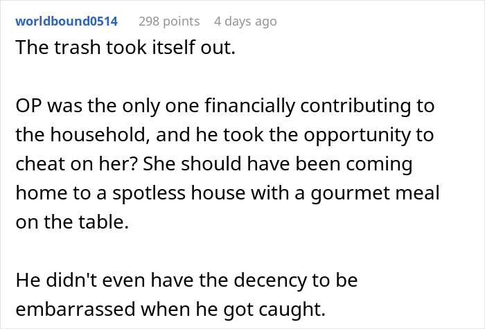 Man Cheats On Wife With Her Best Friend While She Works 70 Hours A Week, Expects Her To Just Take It