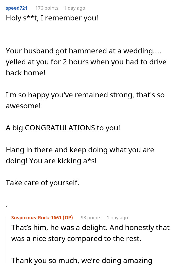 Alt text: Woman shares struggles with husband who keeps leaving and coming back, receives support and a reality check in comments.