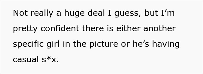 Text on screen showing a woman sharing her struggles with a husband who keeps leaving and coming back.