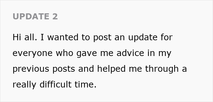 Text post update from woman sharing her struggles with husband who keeps leaving and coming back and getting a reality check.