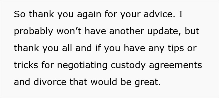 Woman shares struggles with husband who keeps leaving and coming back, seeking advice on custody and divorce negotiations