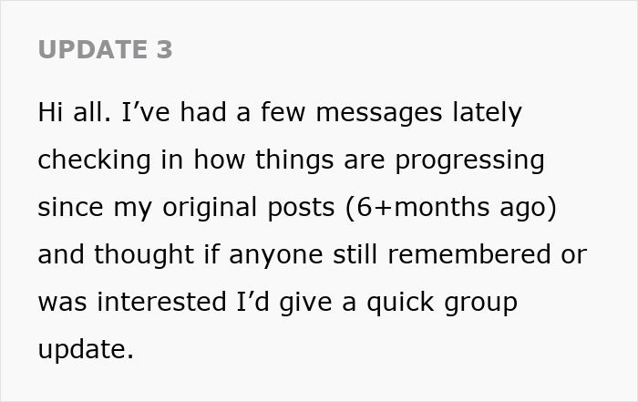 Text update from a woman sharing her struggles with husband leaving and coming back, providing a reality check.