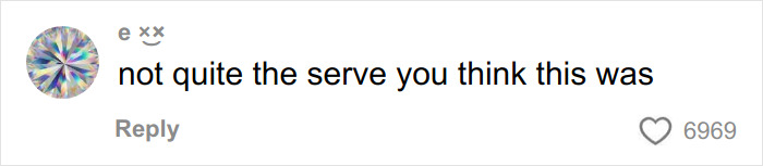 User comment with an iridescent profile picture reacting to Chappell Roan&rsquo;s Grammys outfit controversy online.