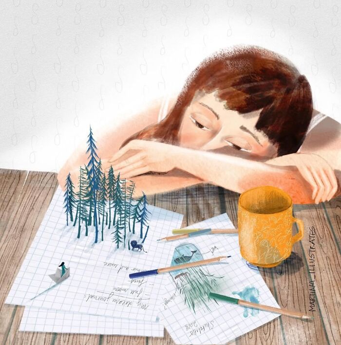 This Illustrator Turns Quiet Everyday Moments Into Gentle, Dreamlike Stories (40 Pics)