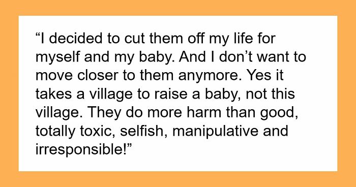 In-Laws Offer Baby Care For Couple To Move Closer To Them, 2 Weeks Later They Do A 180