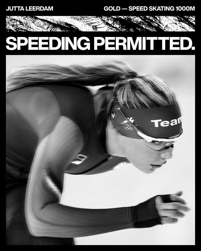 Jutta Leerdam in motion during Olympic speed skating 1000m event, showcasing her athletic performance and focus. Jutta Leerdam in motion during Olympic speed skating 1000m event, showcasing her athletic performance and focus.