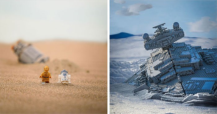 He Uses Backyards And Landscapes To Turn LEGO Models Into Cinematic Worlds (34 Pics)