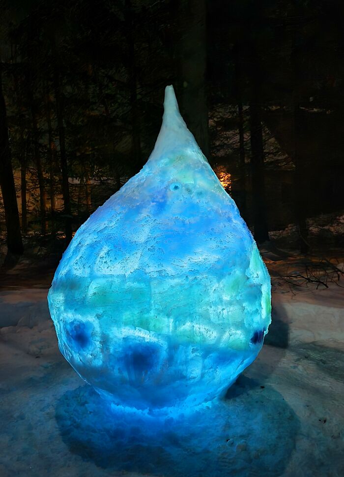 I'm A Stone Mason, Using Snow And Ice During The Winter To Make Art