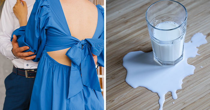 Woman Runs Off From Wedding After Groom Decides To Spill Milk On Her Expensive Dress