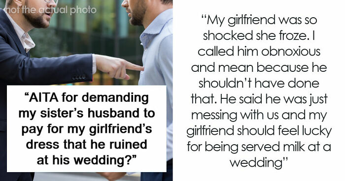 Woman Runs Off From Wedding After Groom Decides To Spill Milk On Her Expensive Dress