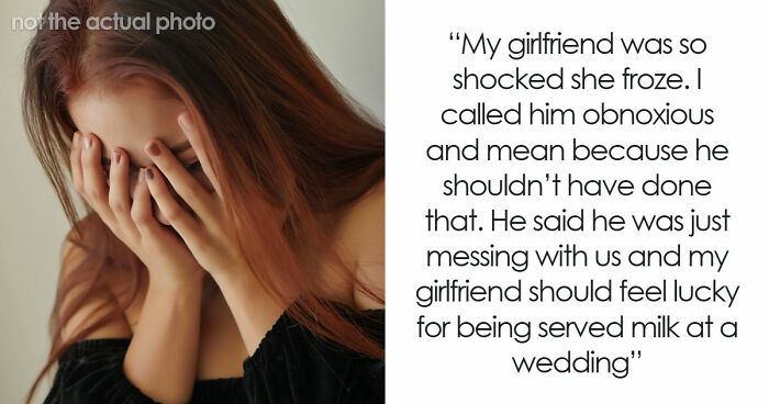 Woman Runs Off From Wedding After Groom Decides To Spill Milk On Her Expensive Dress