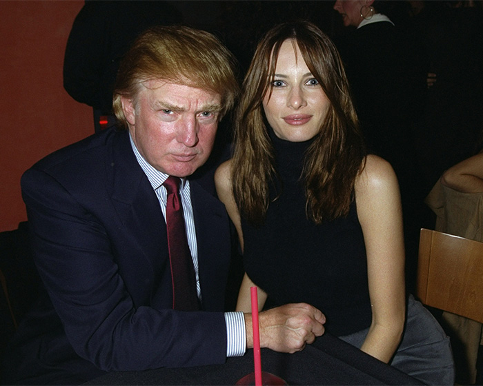 Melania and Donald Trump seated together, Melania reveals what she said about the age gap when dating Trump.