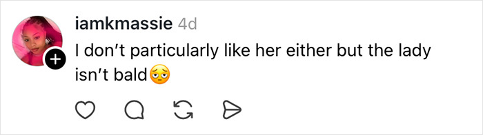 User comment on social media discussing Melania Trump's perfectly polished appearance slipping as the wind reveals a hidden secret.