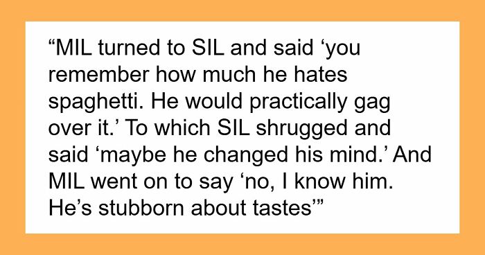 Woman Pushes Back When MIL Claims She Knows Husband Better, A Simple Pasta Question Ends It