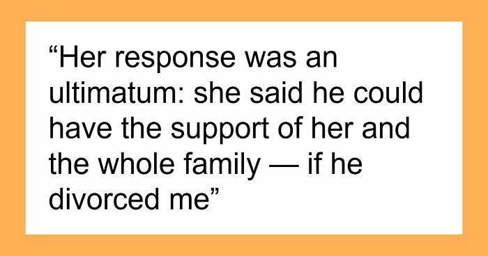 Man With Cancer Begs His Mom For Peace, She Responds With An Ultimatum: ‘Divorce Your Wife’