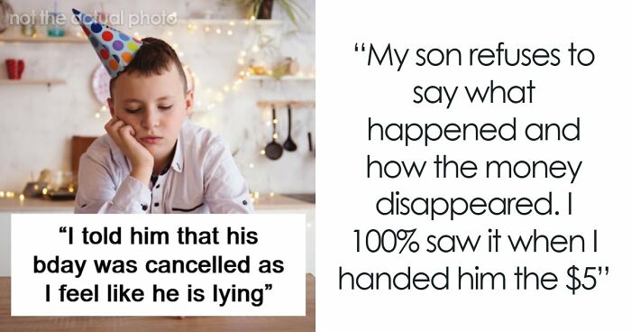 “I Don’t Believe Him”: Mom Cancels Son’s Birthday Party After Money Vanishes From Her Wallet