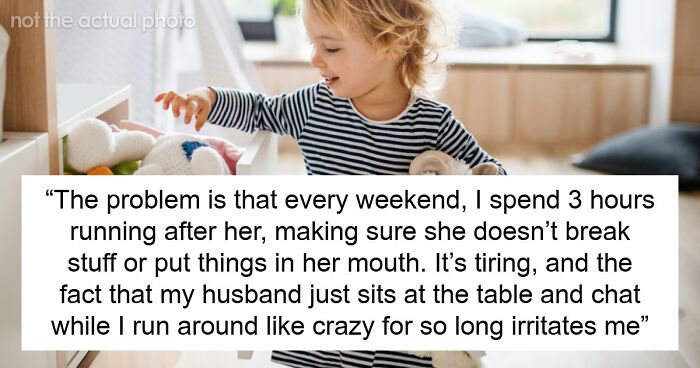 Mom Refuses To Be Default Parent At Hubs’ Friend’s House, He Sulks After Handling Toddler Alone