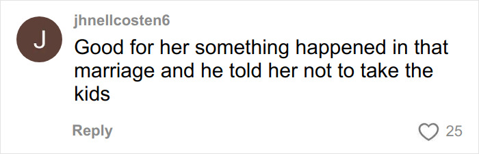 Comment from user jhnellcosten6 discussing family issues related to mom who vanished 25 years ago and recent arrest news.