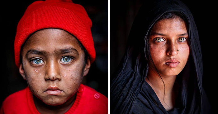 21 Powerful Portraits By Mou Ayesha Showcasing Rare Light Eyes In Bangladesh