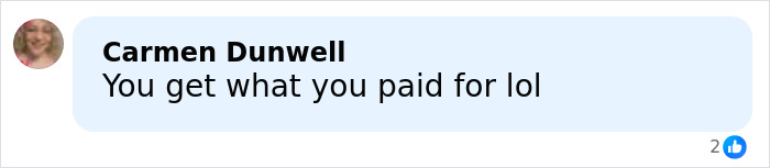 User comment on social media expressing opinion with profile picture, related to Kid Rock’s alternative Super Bowl show backlash.