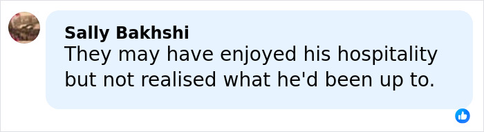 Comment by Sally Bakhshi discussing Jeffrey Epstein's hospitality and hidden activities in new files about Princess Beatrice and Eugenie.
