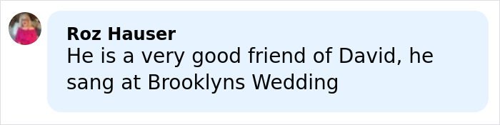 Comment about a friend singing at Brooklyn’s wedding related to Marc Anthony finally breaking silence on wedding accusations.
