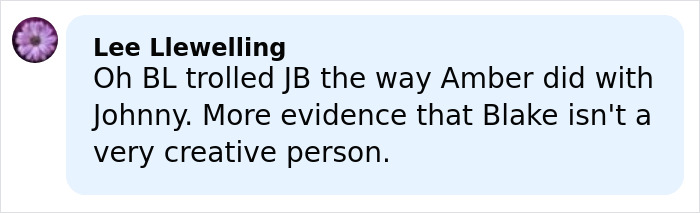 Comment mentioning Blake Lively and Justin Baldoni’s hilariously awkward fashion faux pas during their first court showdown.