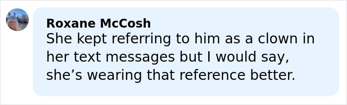 Comment by Roxane McCosh about hilariously awkward fashion faux pas during Blake Lively and Justin Baldoni's court showdown.