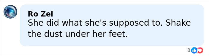 User comment text shown on a light blue background with a profile icon, discussing Melinda Gates and Epstein files allegations.