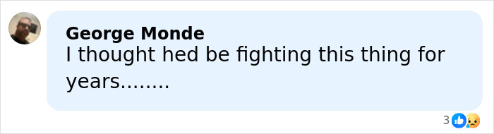 Comment by George Monde expressing doubt about the duration of fighting ALS symptoms related to Eric Dane’s hand claim.