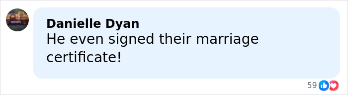 Comment on social media post about Bad Bunny's halftime show wedding, mentioning the signed marriage certificate and viewers' surprise.