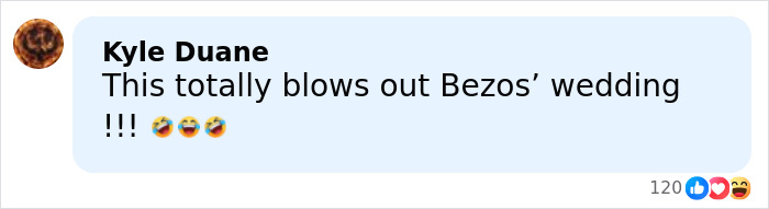 Comment on social media post discussing Bad Bunny's halftime show wedding reaction during Super Bowl viewers' event.