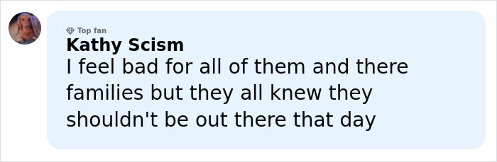 Comment expressing sympathy for six mothers who tragically lost their lives during time off together.