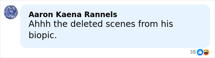 Comment by Aaron Kaena Rannels reacting to Stephen Hawking family's explanation for raunchy Epstein files, sparking comic responses.