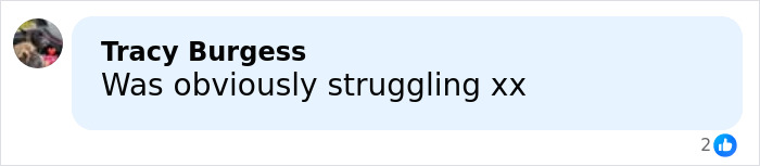Comment saying was obviously struggling by Tracy Burgess on social media post about Tommy Lee Jones&rsquo; daughter&rsquo;s cause of passing revealed after her body was found in a ritzy hotel.