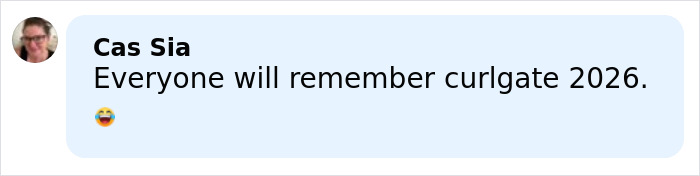 User comment about curkgate 2026 following Olympics major change after cheating accusations against Canada by multiple countries.